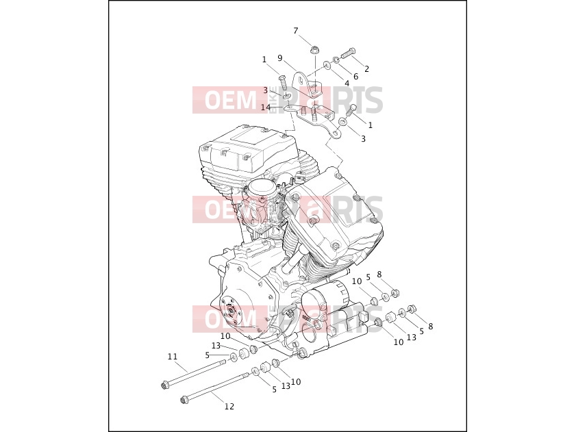 Harley-Davidson 2001 SOFTAIL FAT BOY  - FLSTFI ENGINE MOUNTS