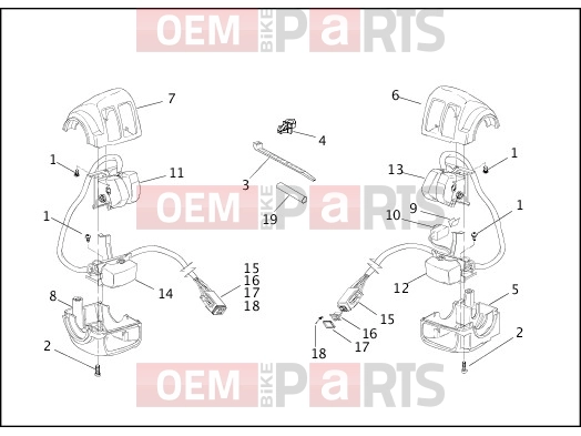 Harley-Davidson 2001 SOFTAIL SOFTAIL DEUCE  - FXSTD HANDLEBAR SWITCHES