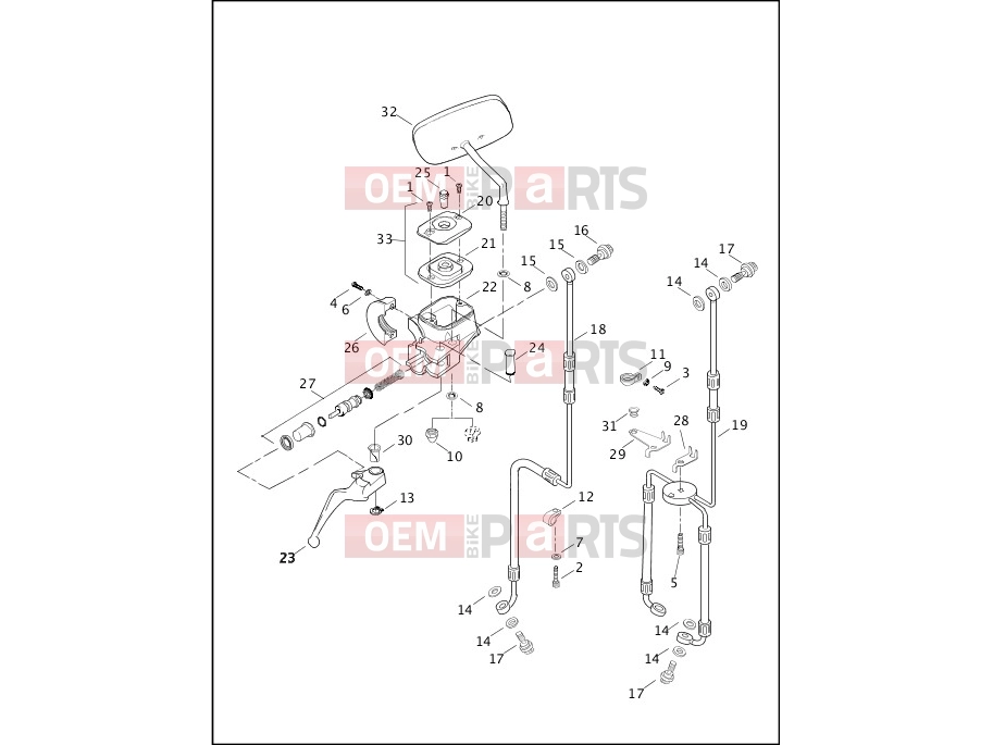 Harley-Davidson 2000 DYNA DYNA SUPER GLIDE  - FXD FRONT BRAKE CONTROL