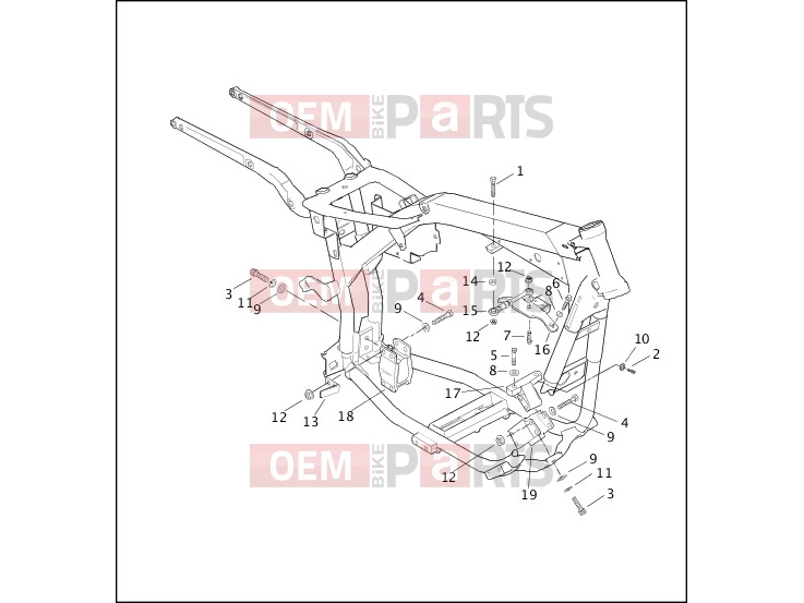 Harley-Davidson 2000 DYNA DYNA SUPER GLIDE CONVERTIBLE  - FXDS CONV ENGINE MOUNTS & STABILIZER LINK