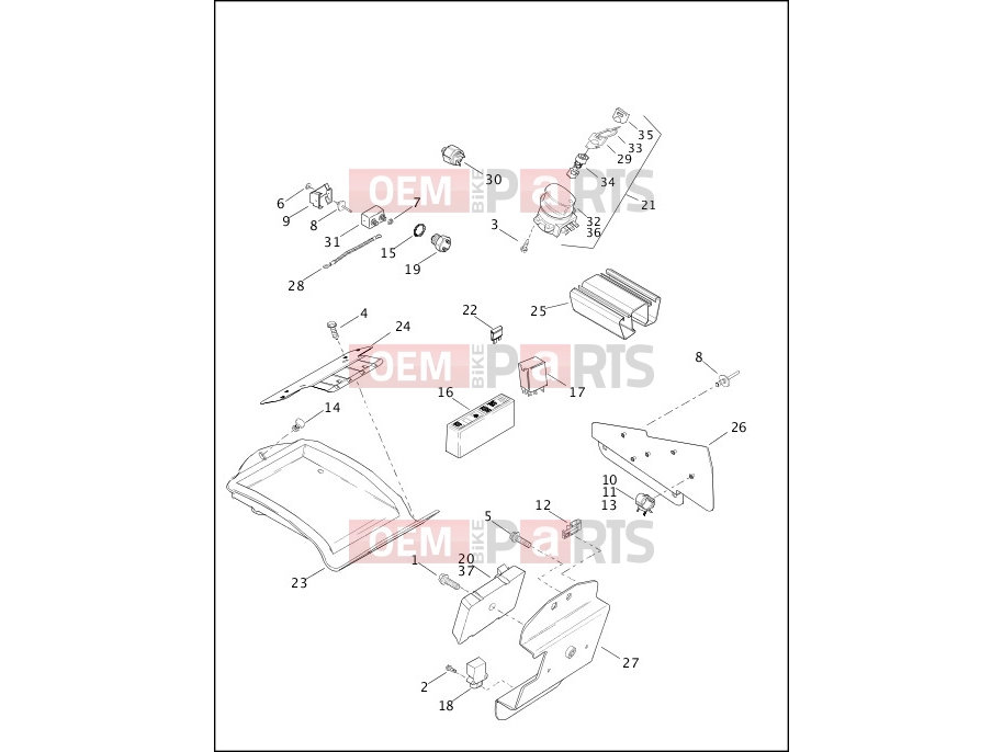 Harley-Davidson 2000 SOFTAIL FAT BOY  - FLSTF SWITCHES & CIRCUIT BREAKERS