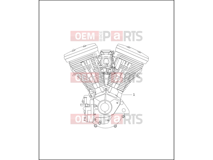 Harley-Davidson 1999 SOFTAIL FAT BOY  - FLSTF ENGINE ASSEMBLY - COMPLETE