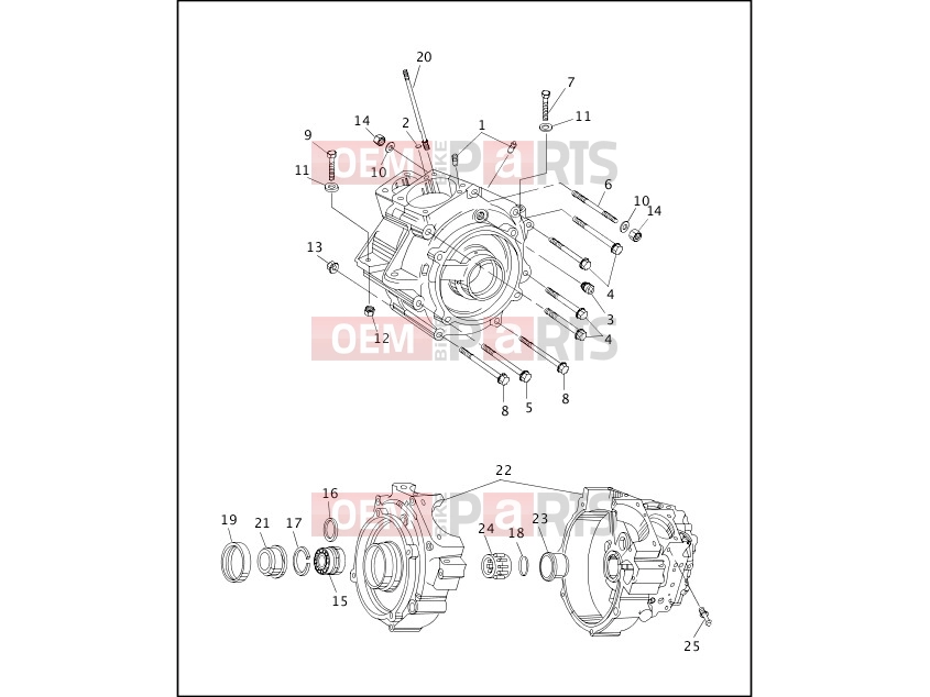 Harley-Davidson 1999 SOFTAIL SOFTAIL CUSTOM  - FXSTC CRANKCASE