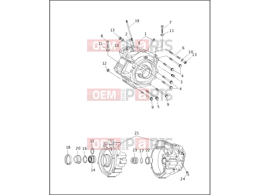 Harley-Davidson 1998 DYNA DYNA SUPER GLIDE  - FXD CRANKCASE