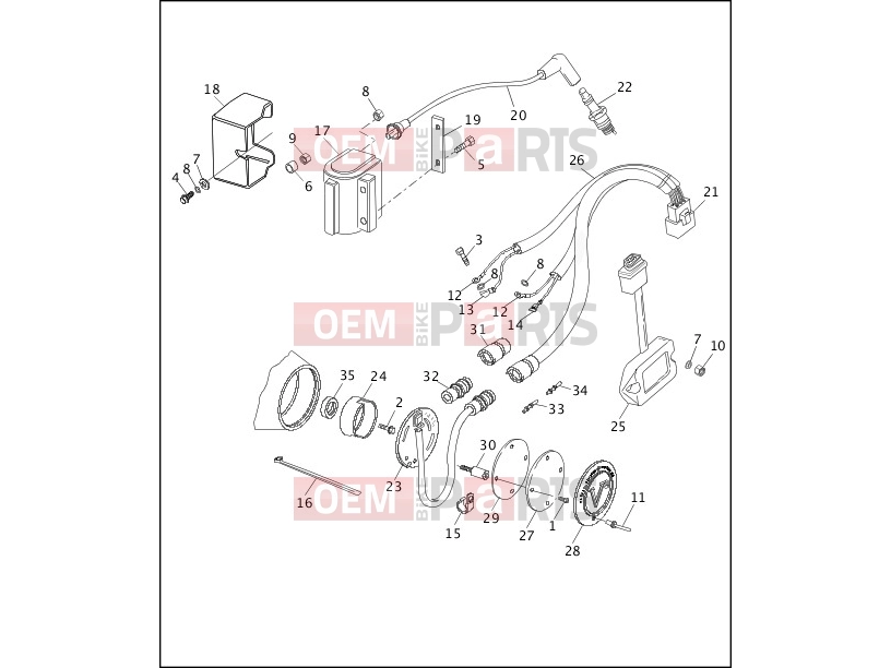 Harley-Davidson 1992 DYNA DYNA DAYTONA  - FXDB ELECTRONIC IGNITION SYSTEM