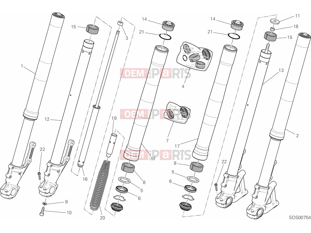DUCATI 2016 Scrambler Icon FRONT FORK