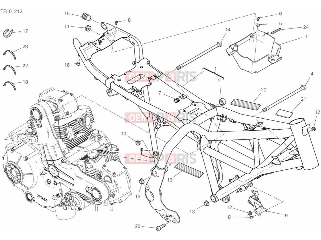DUCATI 2019 Scrambler Desert Sled FRAME