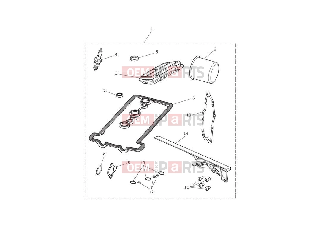 Triumph 2020 Tiger 800 XRT Engine Service Kit