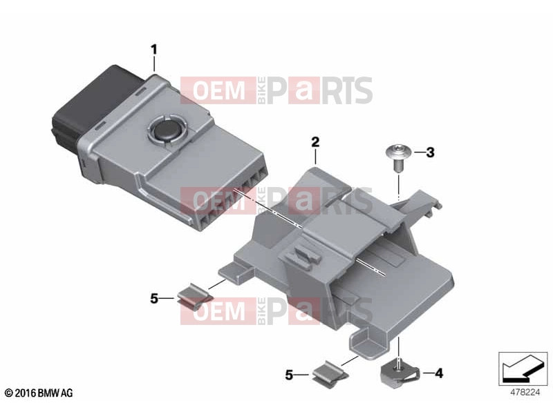 BMW Motorrad BMW 2021 R models R nineT 20 (0L51,0L53) 61 | Basic module 