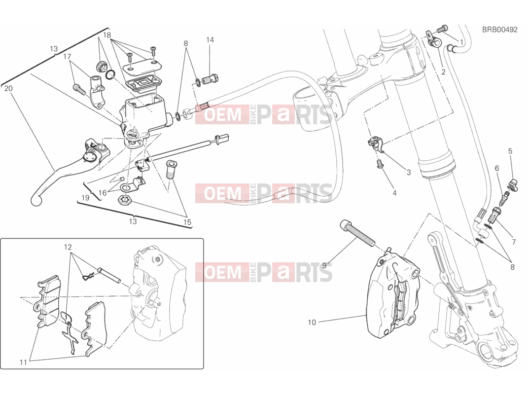 DUCATI 2015 Scrambler Icon FRONT BRAKE SYSTEM