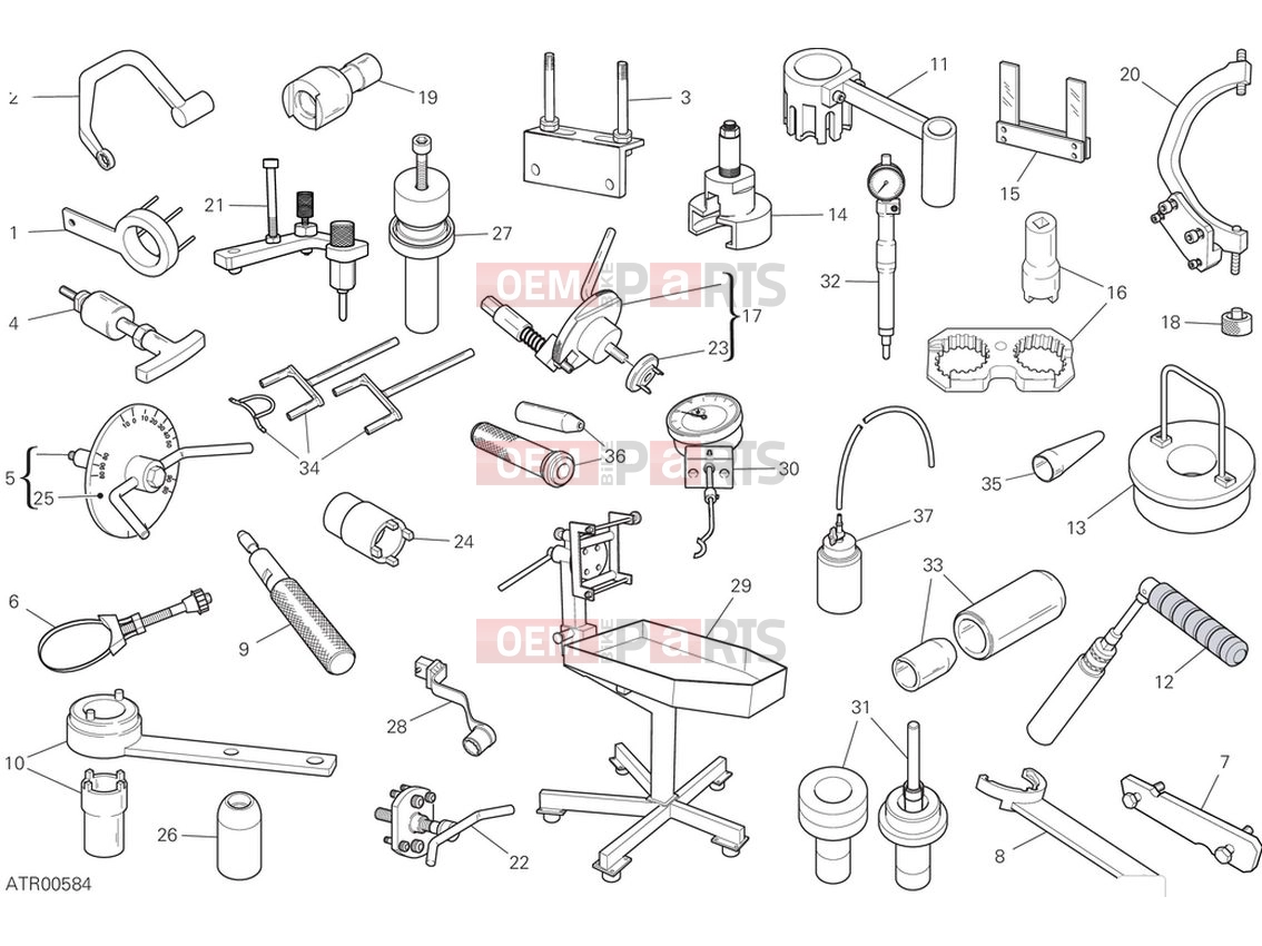 DUCATI 2024 Supersport 950  Workshop service tools (engine)