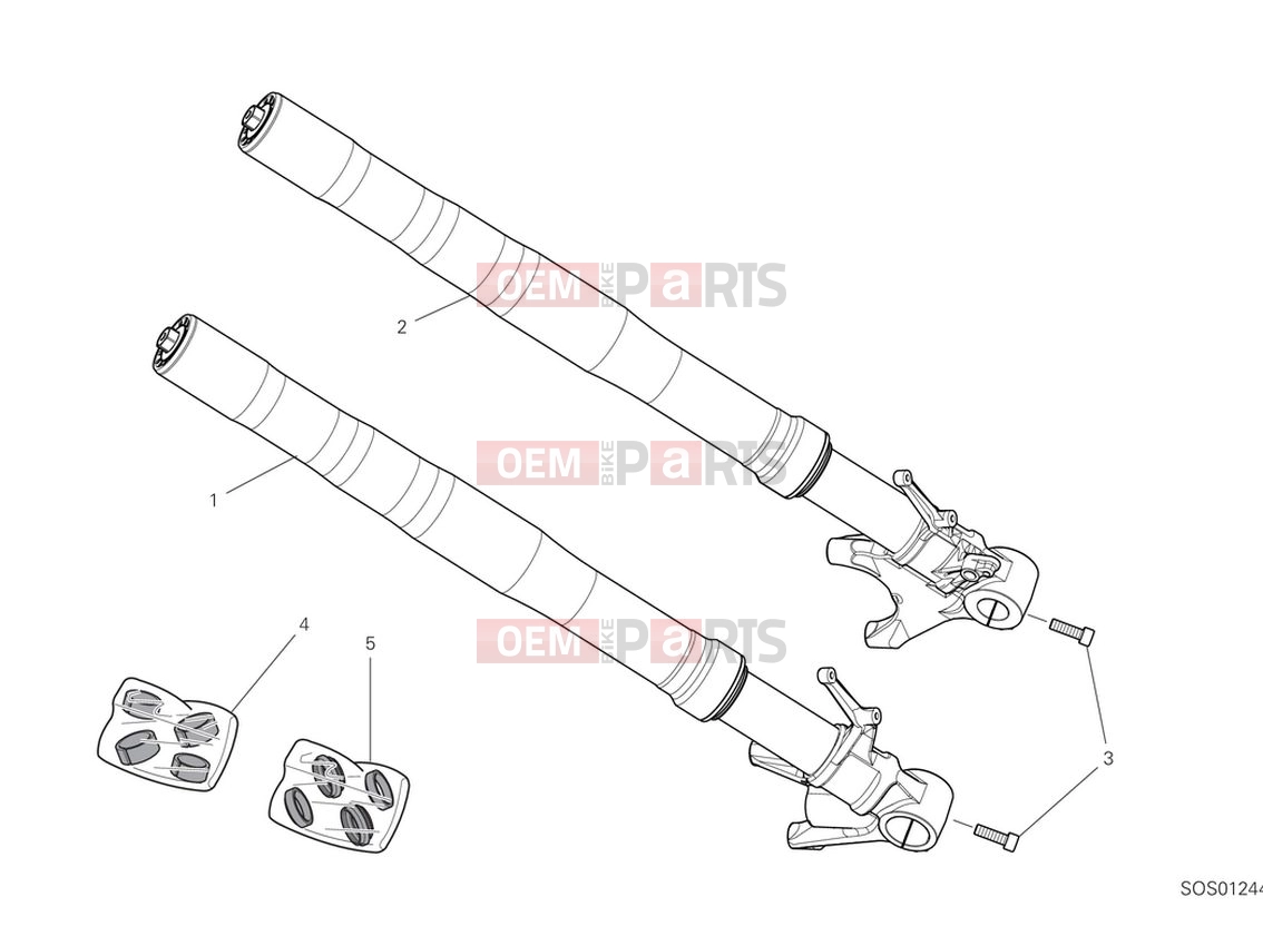 DUCATI 2024 Panigale V4 R Front fork