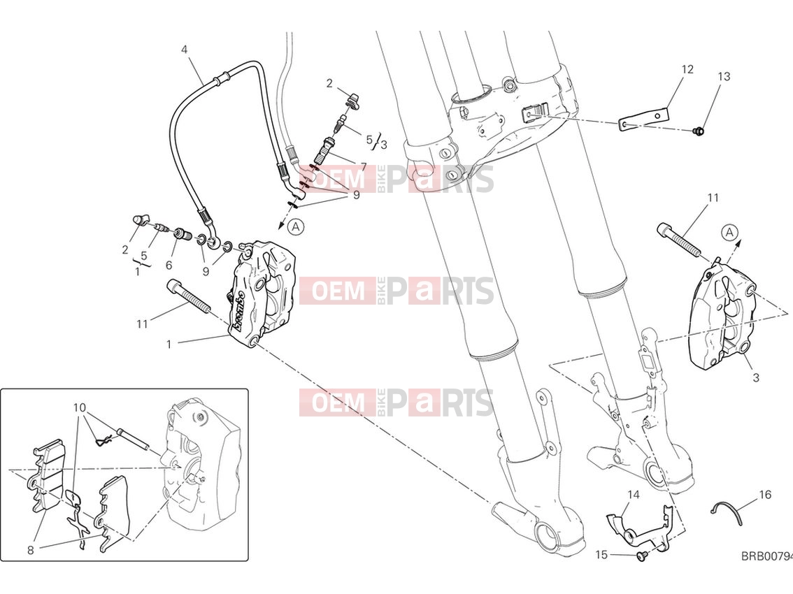 DUCATI 2024 Multistrada V4 Front brake system