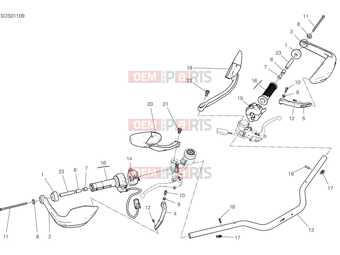 DUCATI 2024 Multistrada V4 Handlebars