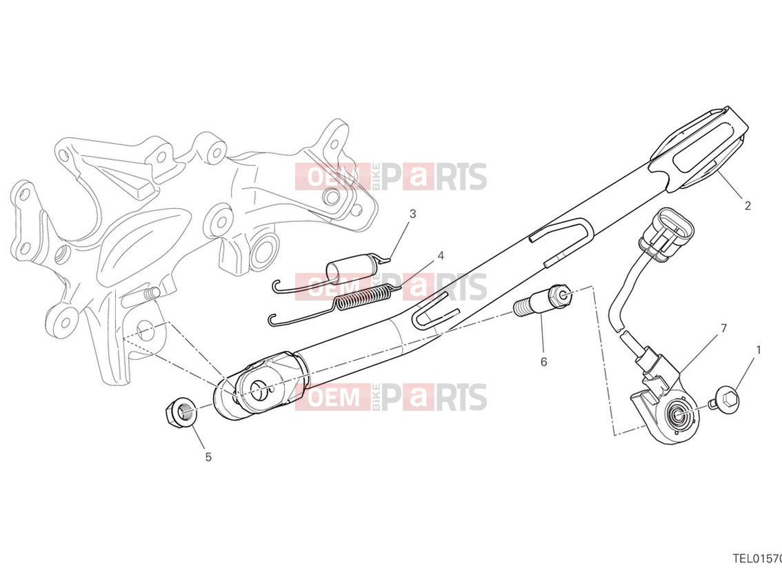 DUCATI 2024 Multistrada V4 RS Side stand