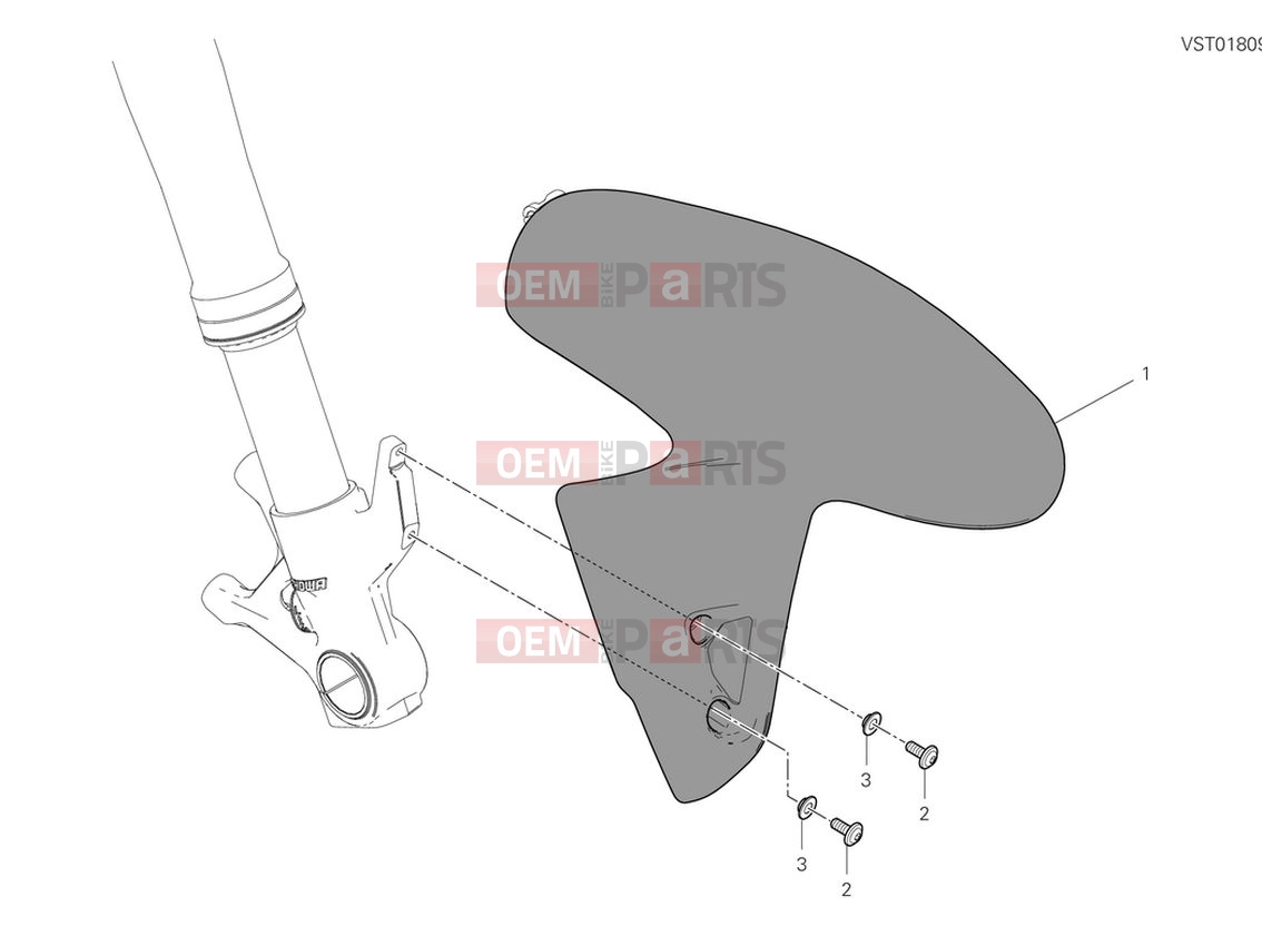 DUCATI 2024 Panigale V4 Front mudguard