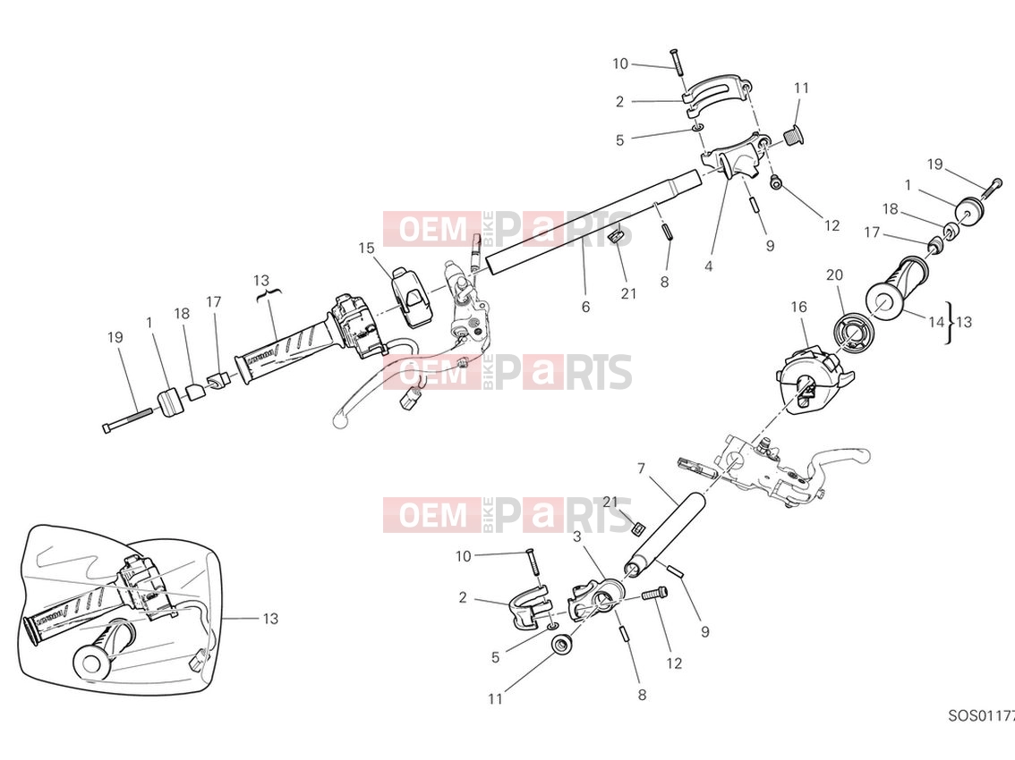 DUCATI 2024 Panigale V4 Handlebars