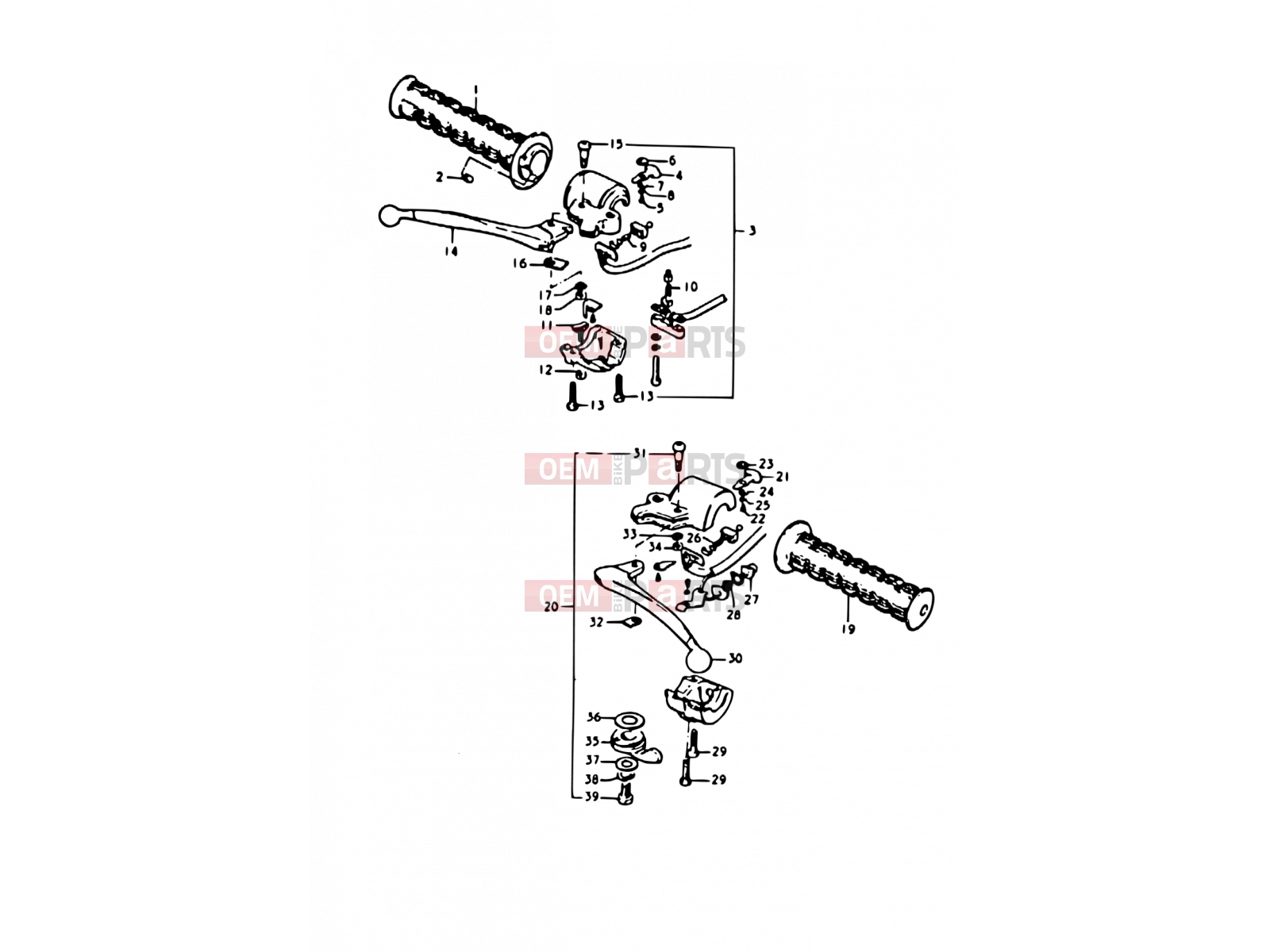 SUZUKI A100 N (1992) 40 - HANDLE SWITCH