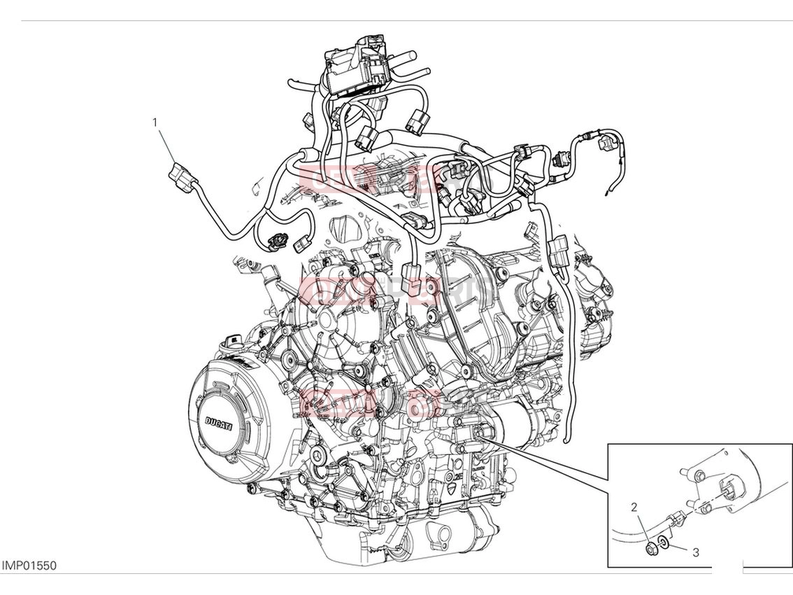 DUCATI 2024 Diavel V4 Engine electric system