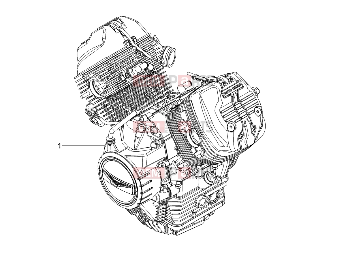 MOTOGUZZI V7 Special 850 (EU, UK) Engine » Engine-Completing part-Lever