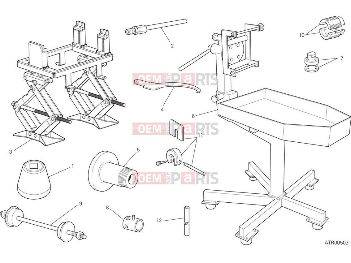 DUCATI 2024 Hypermotard 950 Workshop service tools (frame)