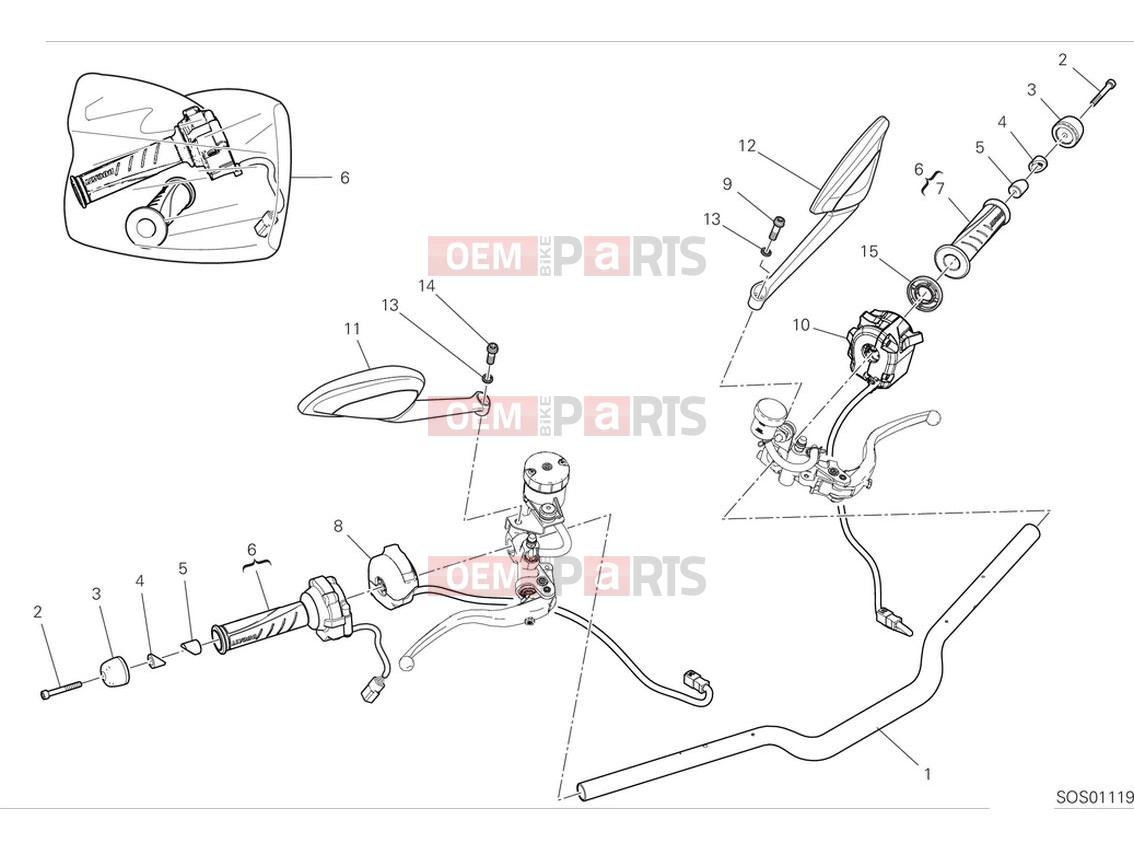DUCATI 2024 Monster Handlebar