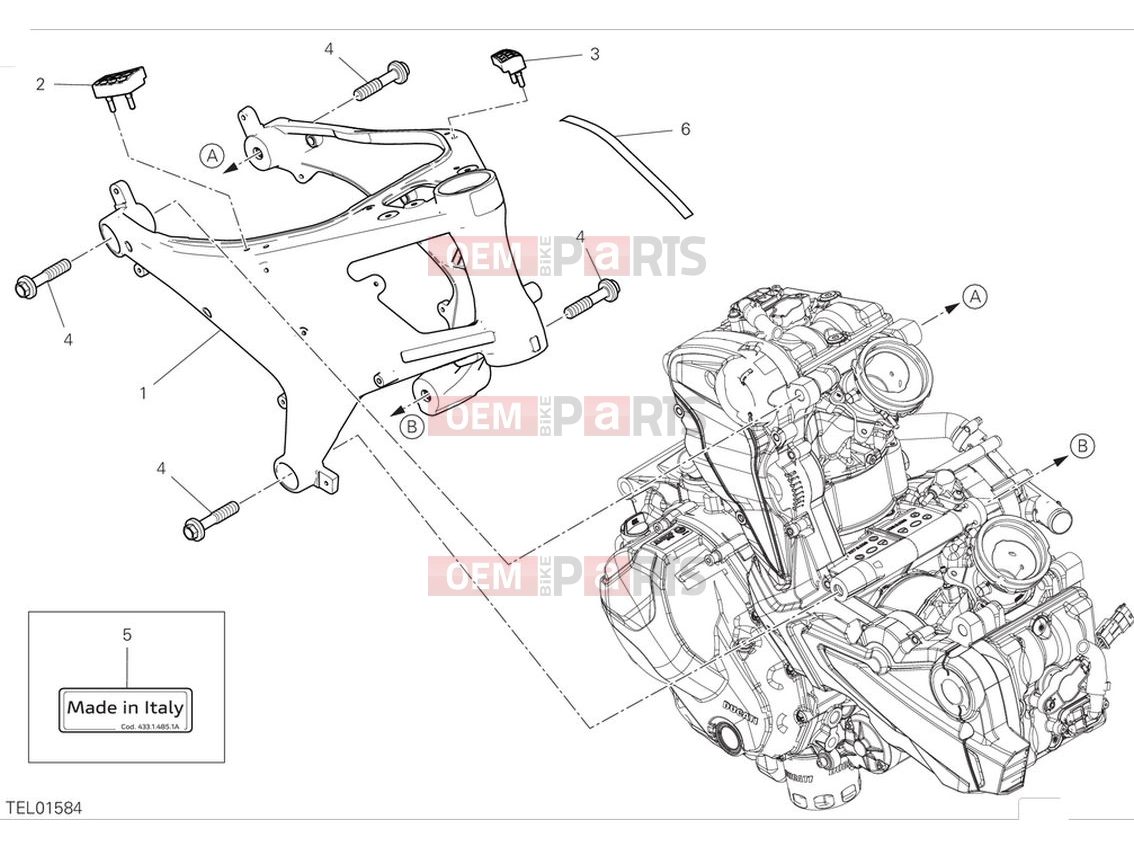 DUCATI 2024 Monster Plus Frame