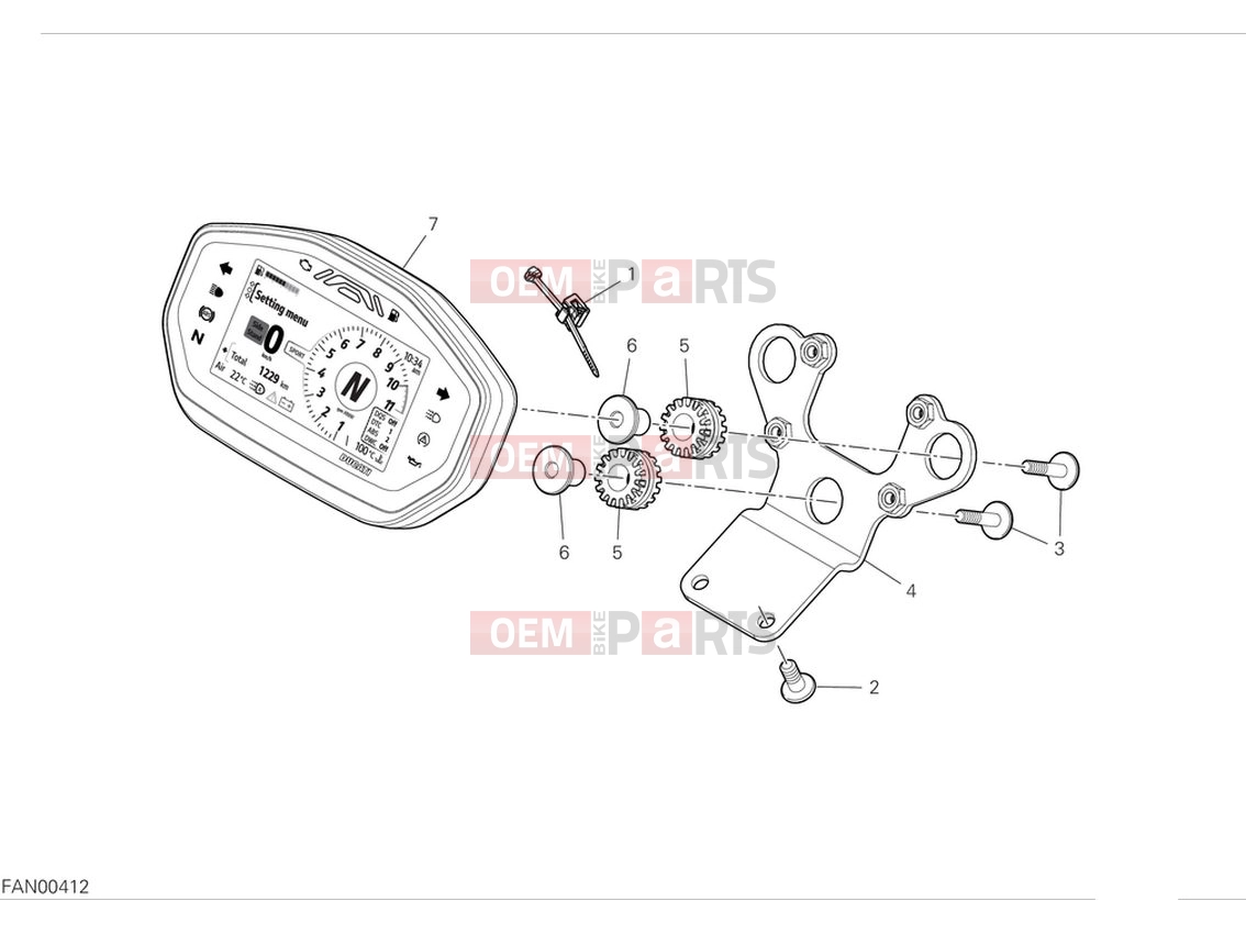 DUCATI 2024 Monster Plus Instrument panel