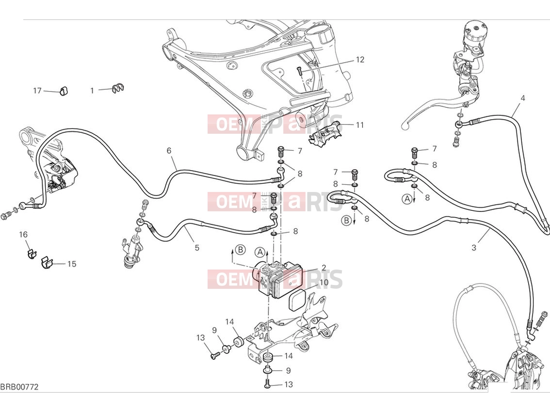 DUCATI 2024 Monster Plus Braking system ABS