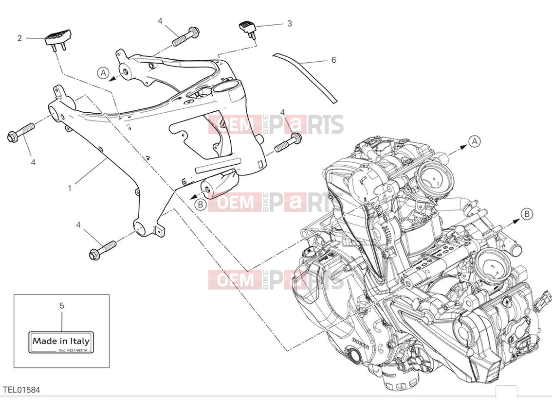 DUCATI 2024 Monster SP Frame