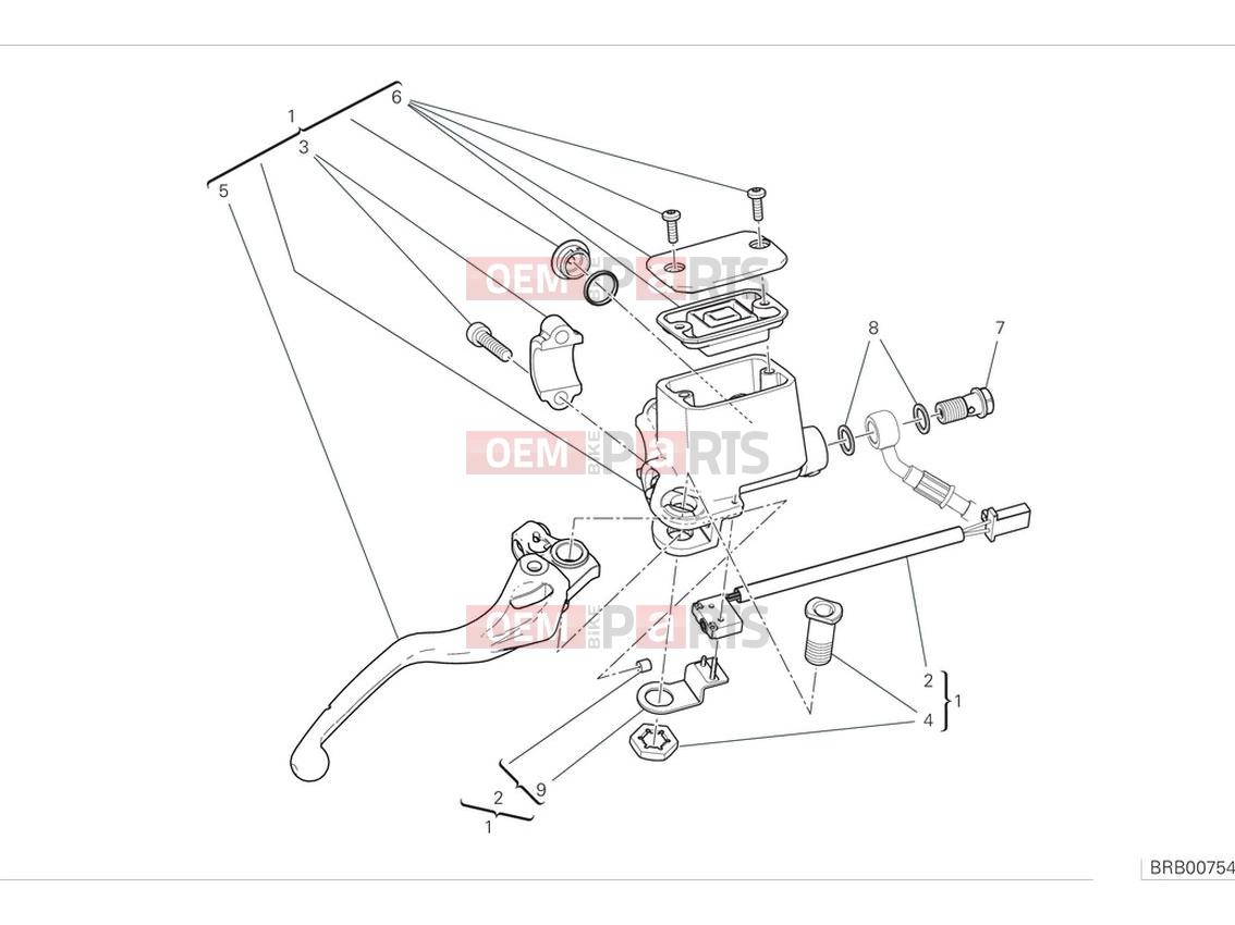 DUCATI 2024 Scrambler Nightshift Front brake pump