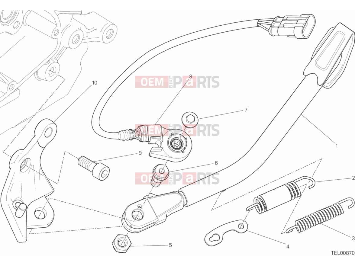 DUCATI 2015 Scrambler Classic SIDE STAND