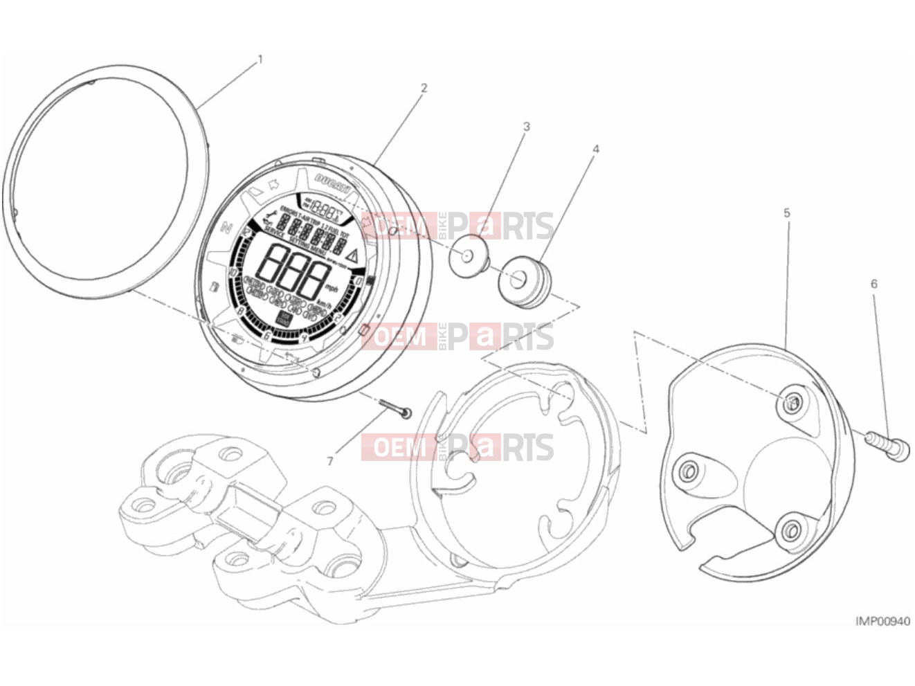DUCATI 2018 Scrambler Full Throttle INSTRUMENT PANEL