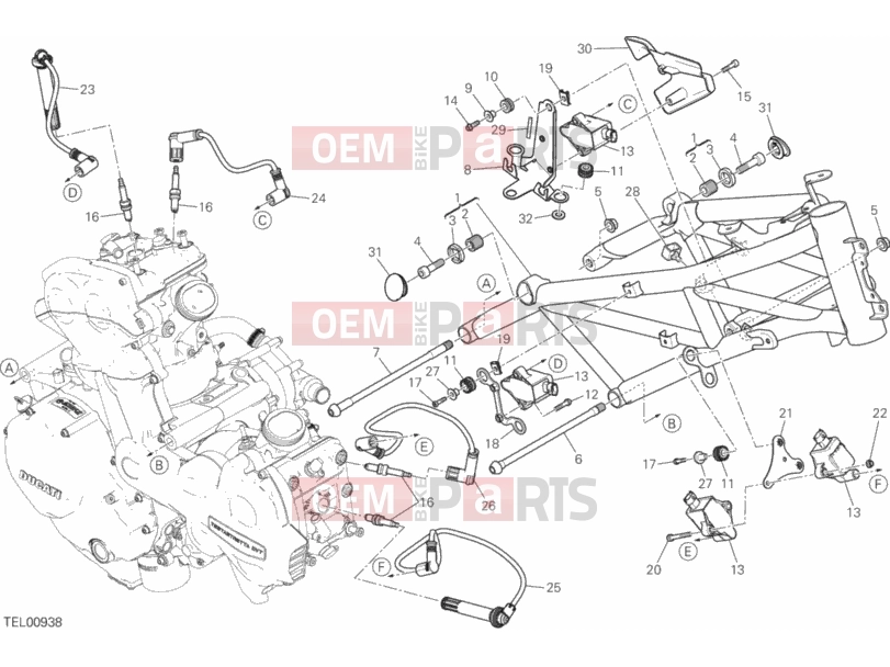 DUCATI 2017 Multistrada 1200 S Touring FRAME