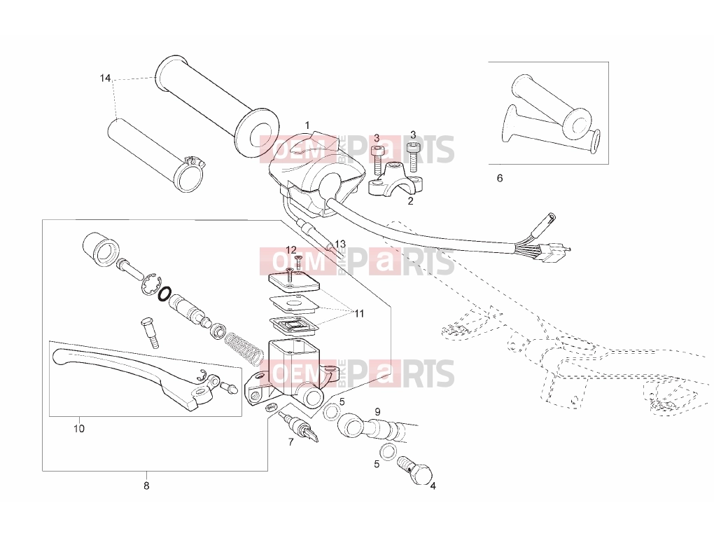 derbi Rambla 125-250 Tables » Controls