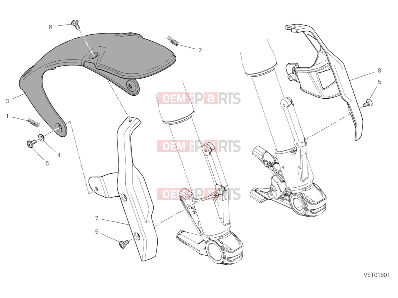 DUCATI 2019 Scrambler 1100 FRONT MUDGUARD