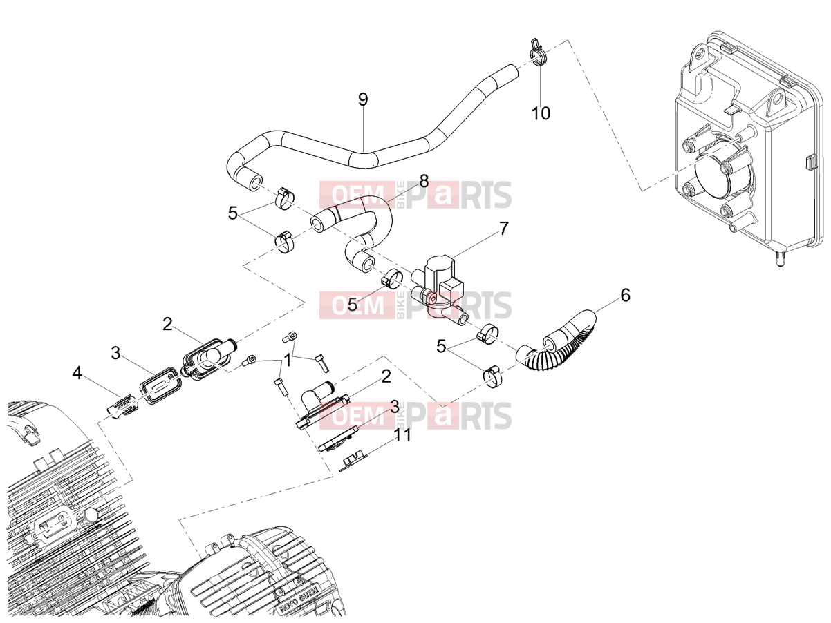 MOTOGUZZI V85 TT E5+ (EU) Engine » Secondary air