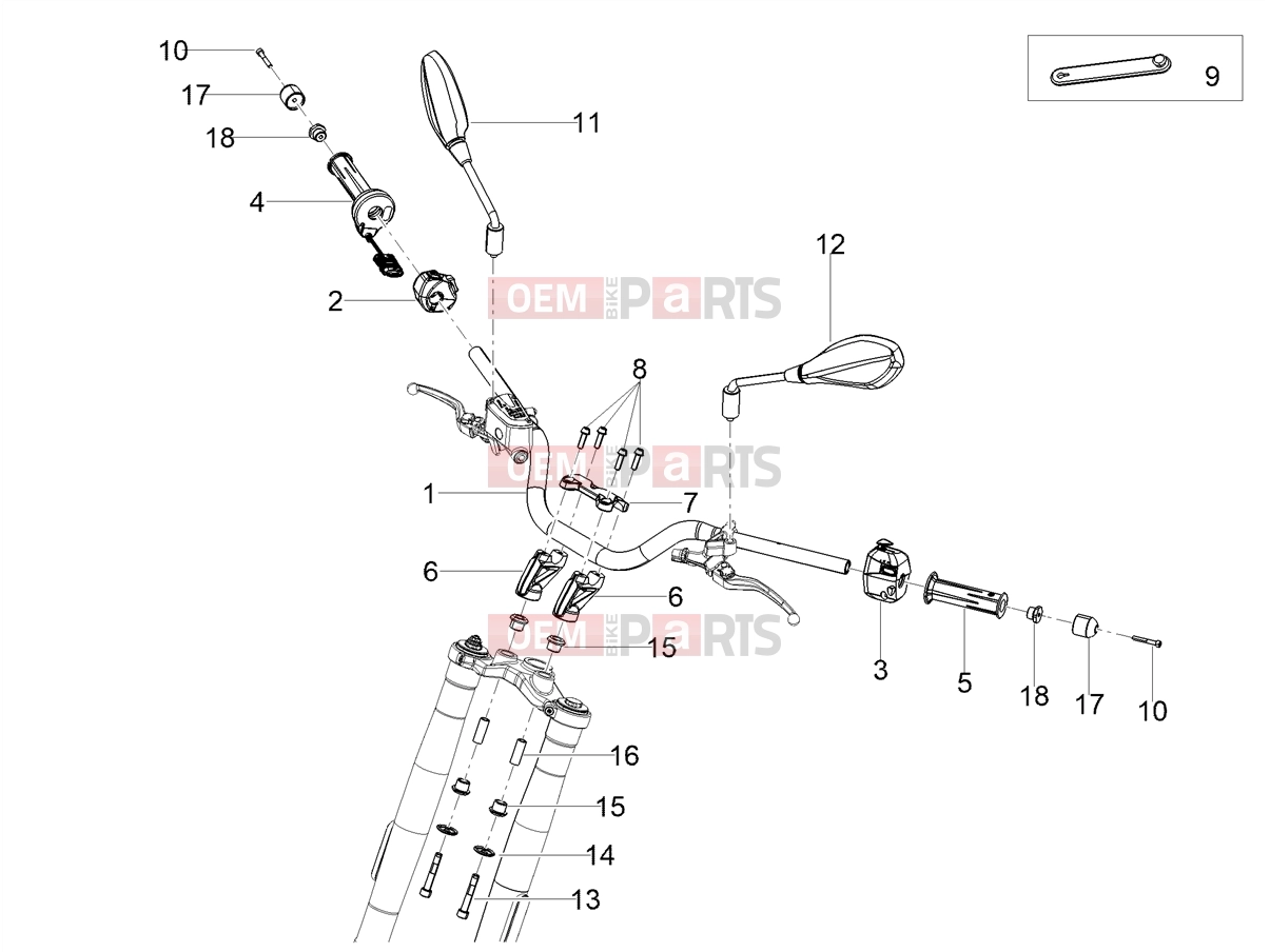 MOTOGUZZI V85 TT Strada E5+ (AU, JP) Handlebar - Controls » Handlebar - Controls