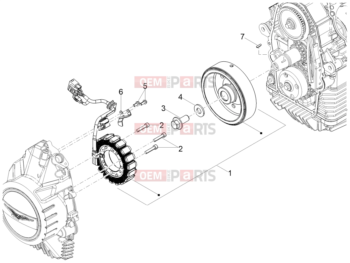 MOTOGUZZI V85 TT Strada E5+ (EU) Engine » Cdi magneto assy / Ignition unit