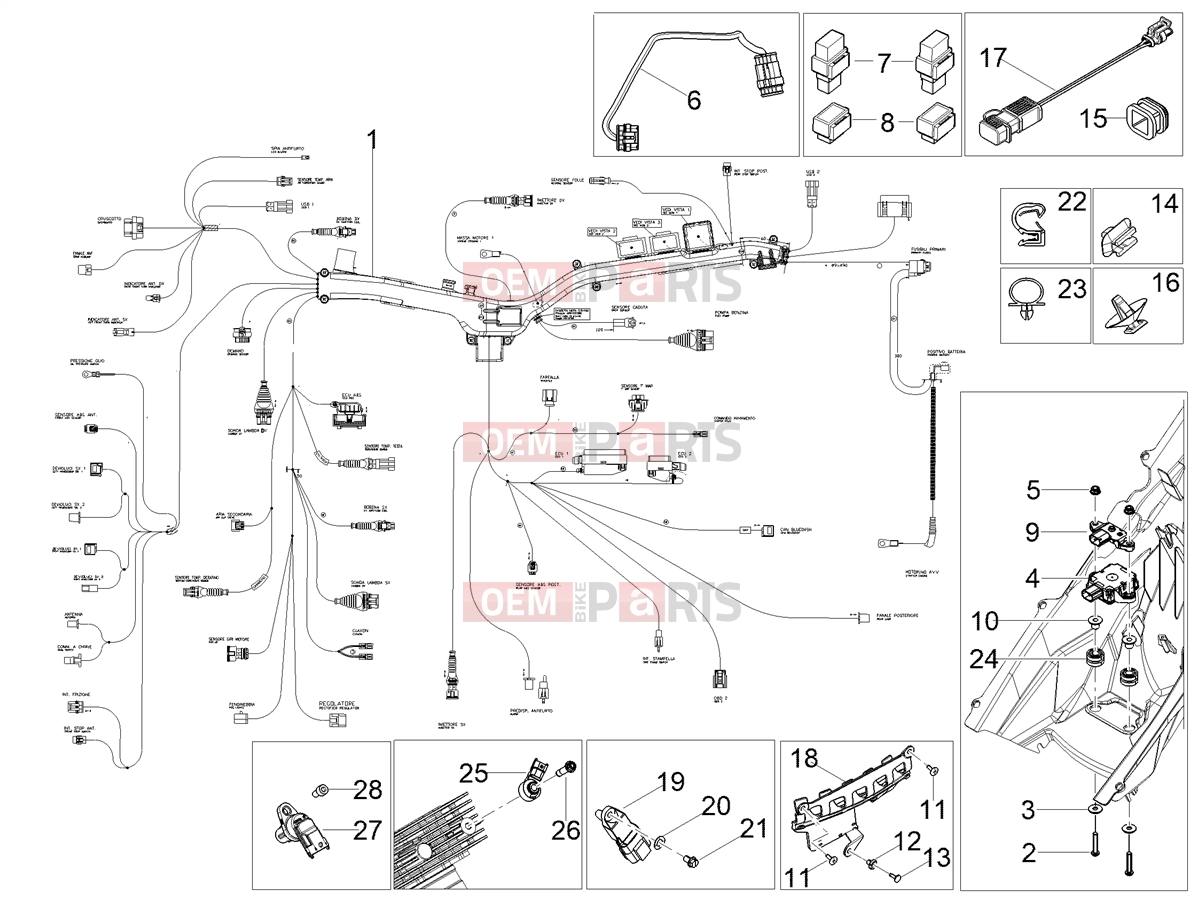 MOTOGUZZI V85 TT Travel E5+ (EU) Electrical systems » Central electrical system