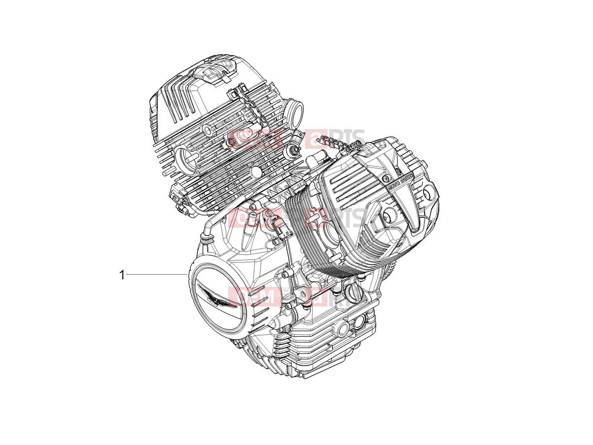 MOTOGUZZI V85 TT Travel E5+ (EU) Engine » Engine-Completing part-Lever