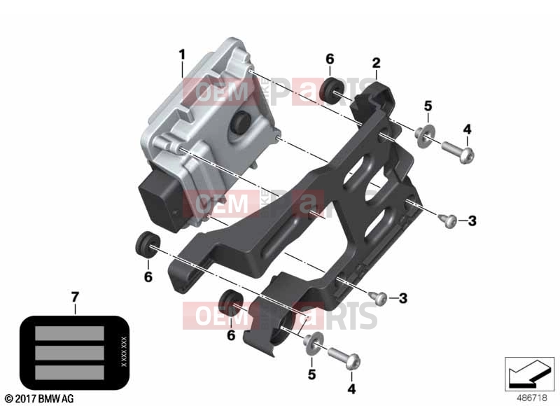 BMW Motorrad BMW 2018 C-Models C 400 X (0C09, 0C19) 13 | Control unit BMS-E | Control unit BMS-E