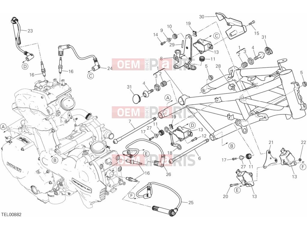 DUCATI 2015 Multistrada 1200 S Touring FRAME