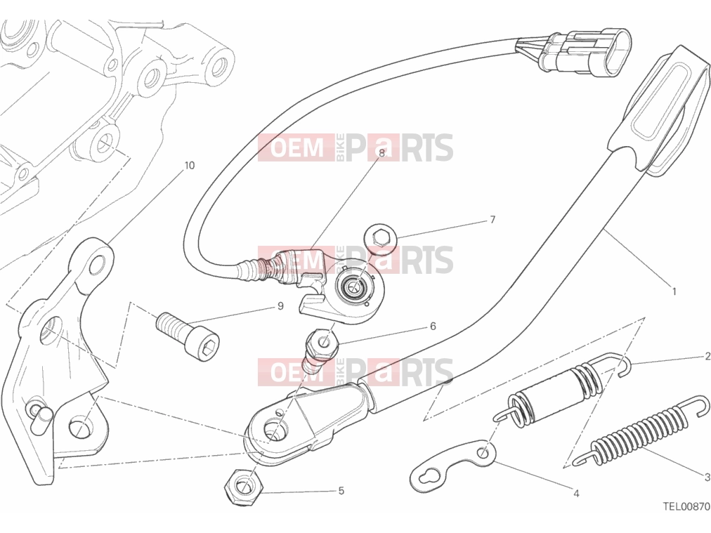 DUCATI 2016 Scrambler Classic SIDE STAND