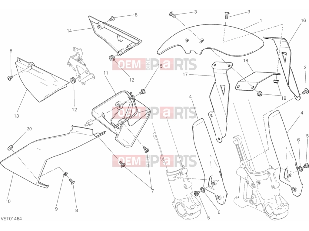 DUCATI 2016 Scrambler Classic HALF FAIRING
