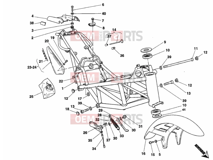 DUCATI 1996 Monster 400 FRAME » FRAME