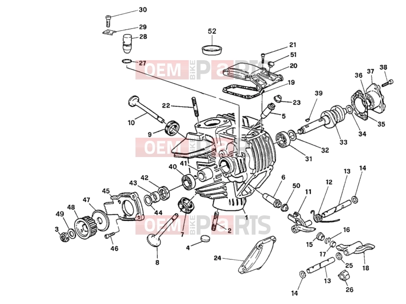 DUCATI 1996 Monster 750 CYLINDER HEAD » ENGINE CASE