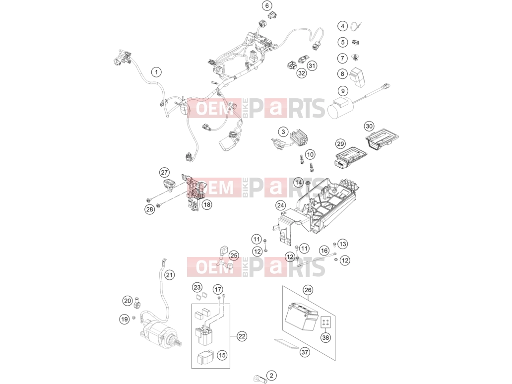 KTM  WIRING HARNESS|Frame|11
