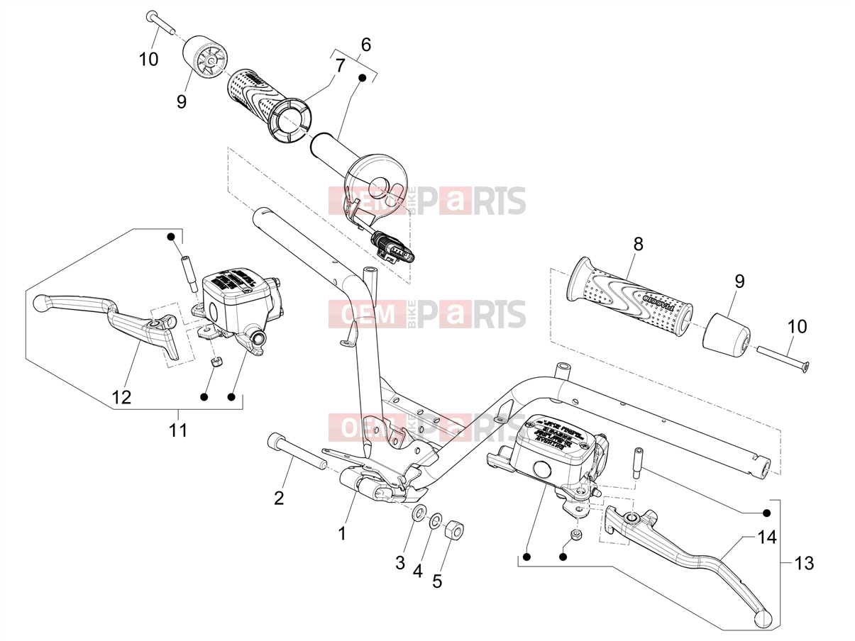 PIAGGIO MP3 530 HPE Exclusive E5+ (EU) Handlebars/Steering » Handlebars - Master cil.