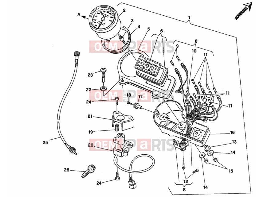 DUCATI 1995 Monster 400 METER » HANDLE BAR